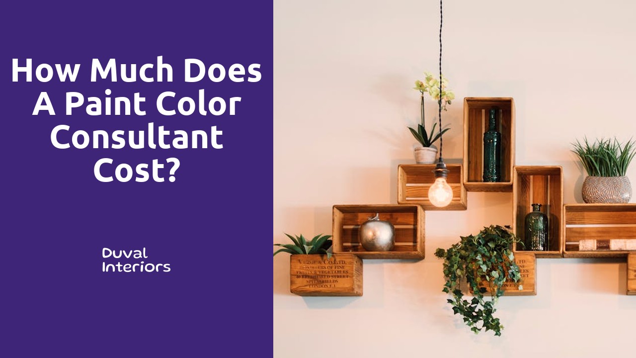 How much does a paint color consultant cost?